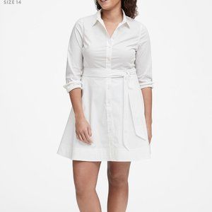 Banana Republic White Poplin Shirt Dress (14)